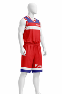 Maillot et short de basketball en maille respirante en polyester, évacuant l'humidité, couleurs, numéros et logo personnalisables, coupe athlétique, performance - Product Image 5