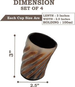 แก้ววิสกี้ฮอร์นไวกิ้งทำด้วยมือแก้วช็อตพรีเมี่ยมสำหรับดื่มเบียร์ - Product Image 3