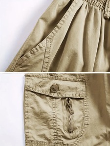 Pantalones Cargo cómodos para hombre, Color personalizado, cintura alta, tela de algodón de calidad Cargo para hombre, carga de larga duración para hombre - Product Image 3