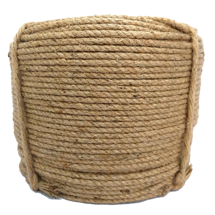 3-ply twisted Jute Rope 6mm to 50mm naturalEco friendly building materials of heavy quality Jute Rope manufacturer in Bangladesh