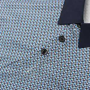 Dernier modèle solide imprimé et sublimé pour hommes pour polos vente en gros pas cher tissu tricoté pour polo T-Shirt pour hommes - Product Image 2