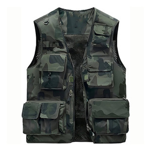 Service OEM Gilet tendance personnalisé pour hommes Gilet de luxe à poches multiples de haute qualité avec poches en 5 dimensions pour hommes - Product Image 1