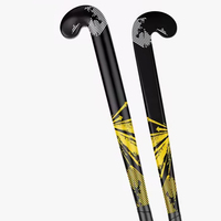 Palo de hockey profesional personalizado de calidad superior, palo de hockey de campo de carbono de edición limitada multicolor
