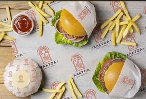 Diseño de logotipo impreso personalizado Papel de regalo de alimentos impreso en blanco y revestimientos de bandejas de alimentos Papel de regalo de aperitivos a prueba de grasa - Product Image 6