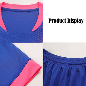 Ensemble d'uniformes de compétition de football, jersey et short en polyester respirant à séchage rapide, logo d'équipe personnalisé, kit de football OEM ODM en gros - Product Image 3