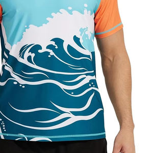 Último diseño Precio barato Hombres Rash Guards Color sólido Transpirable Ligero Rash Guards para venta en línea - Product Image 6