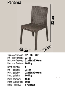Chaise de jardin en rotin de style moderne de qualité italienne, facile à nettoyer, écologique, résistante aux UV, durable, en plastique PP, pour hôtel commercial - Product Image 2