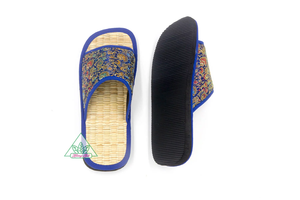 Pantuflas de Hotel EDCQ-50 Color Azul HUONG QUE 100% Ecológicas Hechas a Mano con Fibra de MAT/Polvo de Canela EDCQ-50 - Product Image 2