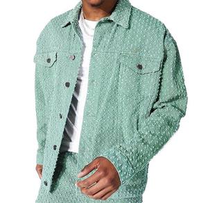 Chaqueta Vaquera Vintage Ligera para Hombre, Transpirable y Cómoda, con Cuello Alto para Primavera, Logotipo Personalizado Incluido, Precio Competitivo - Product Image 2