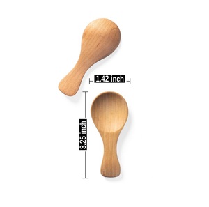 <b>Small</b> Wooden Salt <b>Spoon</b> Solid Wood Condiments <b>Spoon</b> Handmade Honey Teaspoon Seasoning Sugar Coffee Tea Jam Mustard <b>spoon</b> - Product Image 2