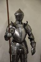 Armadura de Caballero Medieval Europea del Siglo XV, Personalizable, de Metal, Coleccionable, para Halloween, Calvin Handicrafts