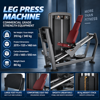 Appareil de musculation pour le bas du corps BN Commercial, pour centre d'entraînement sportif, salle de fitness, presse à jambes assise.