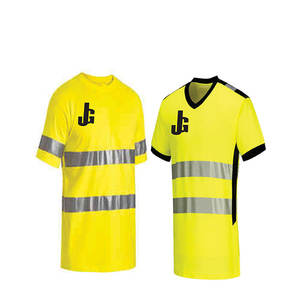 Chemise de travail à manches courtes en polyester coupe-vent résistant à l'eau légère avec panneaux en maille unisexe certifié CE - Product Image 1