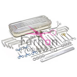 Amigdalectomía Adenoidectomía Ent Juego de instrumentos quirúrgicos con caja de acero 32 piezas - Product Image 1