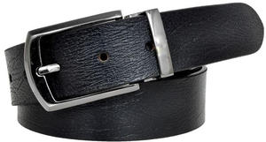 Cinturón informal de cuero negro Vintage para hombre Cinturón de cuero genuino 100% - Product Image 3