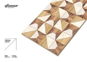 Carrelage en porcelaine vitrifiée imitation pierre brillante moderne Glimmer, 600x1200mm, luxe, artistique, pour les murs et les sols intérieurs de villas - Product Image 3