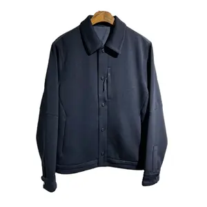 Lässige Patchwork Streetwear Kleidung Techwear Luxus-Z-Muster Knopfleiste Vintage abgeschnittenere Jacke warmer Herrenmantel