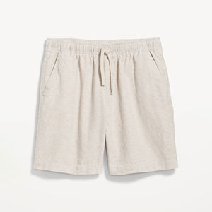 Short 100% coton de couleur unie personnalisé pour hommes, tissu en maille écologique pour la course d'entraînement, short à la mode teint en plaine - Product Image 5