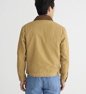 Chaqueta de Lona Casual Premium para Hombre, Impermeable, Transpirable, Mangas Completas, Ropa de Invierno, Colores Sólidos, Talla Grande, Forro de Algodón Lavado - Product Image 4