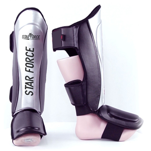 มวยมวยไทยป้องกันขาสำหรับศิลปะการต่อสู้คิกบ็อกซิ่ง BJJ คาราเต้เทควันโดหนัง PU - Product Image 2