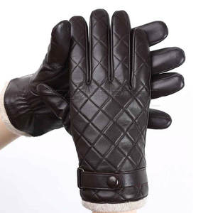 Winter <b>Women's</b> Fashion <b>Dress</b> Gloves Leather Hand Warmer with Touch Screen Feature Black Winter Gloves - Product Image 1