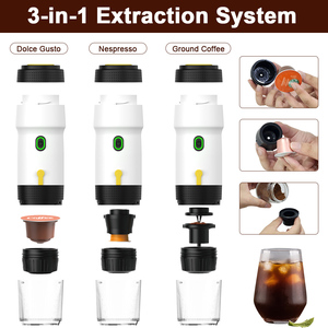 Zelfverwarmende Roestvrijstalen Espressomachine 12V Draagbare Reisautomaat Met Capsules 20 Bar Druk - Product Image 2