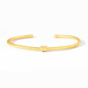 Mini bracelet torsadé en argent sterling 925 et plaqué or 18 carats Disponible en or/argent/or rose - Product Image 4