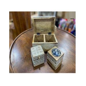 Brûleur Mabkhar en bois de nouvelle conception avec plateau et boîte en acrylique ensemble de brûleurs d'encens de qualité supérieure pour fournisseur en gros - Product Image 4