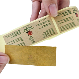 Etiquette Papier kraft de bonne qualité pour lubrifiants Service OEM Formes personnalisées Fabriqué au Vietnam Fabricant - Product Image 4