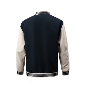 Customized Embroidery Winter Varsity Letterman Baseball Jacket With Wool Windproof Reversible Hooded - Product Image 2