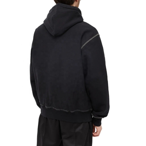 2025 Best Quality Hoodie for <b>Men</b> Custom <b>Men</b> Fit Cotton Fleece Blank Hoodie Oversized Zipper Design High Quality - Product Image 5
