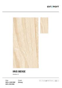 Carreaux de porcelaine émaillés numériques brillants gris platine 600x1200mm classiques modernes pour la décoration de sol des intérieurs d'appartement de villa - Product Image 4