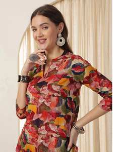 Haut occidental en rayonne élégant et décontracté pour filles - Product Image 2