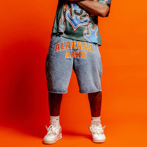 Short d'été de haute qualité pour hommes Logo personnalisé Streetwear Baggy surdimensionné Coupe ample Short décontracté Fabricant - Product Image 1