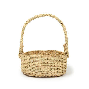 Paniers de saule tissés à la main panier de fille de fleur de jacinthe d'eau pour les accents de fête de mariage et cadeau - Product Image 5