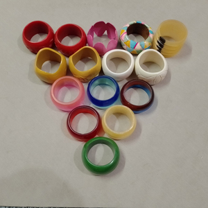 New Style Resin & Multi Color Round Shape Napkin Ring Set Restaurant Tableware Dinnerware Used Best Design home and kitchen - Product Image 5