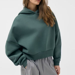 เสื้อสเวตเชิ้ตผู้หญิงคุณภาพสูง ขายส่ง รับทำโลโก้ เสื้อผ้าลำลอง แฟชั่นทรงโอเวอร์ไซส์ เสื้อฮู้ดผู้หญิง ปี 2026 - Product Image 4