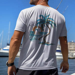 T-shirt imprimé à manches courtes avec design d'art contemporain T-shirt imprimé à la mode avec déclaration et tissu lisse - Product Image 3