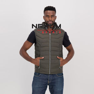 Chaleco con capucha de alta calidad, chaqueta sin mangas para hombre, chaleco acolchado transpirable para hombre, chaleco acolchado de invierno a la moda para hombre - Product Image 1