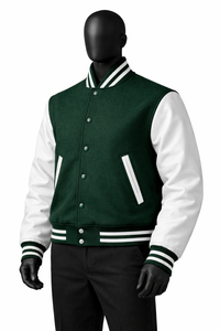 Veste de baseball de haute qualité avec impression de logo personnalisé, veste simple pour homme, coupe-vent, veste varsity pour le printemps et l'automne - Product Image 6