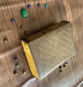 สมุดปกหนังแบบเกลียวเจ็ดชิ้นสไตล์วินเทจพร้อมขอบประดับสำหรับจดบันทึกและไดอารี่ - Product Image 3