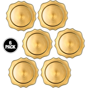 Elégante assiette de chargement en bronze fini idéale pour les banquets et les célébrations de l'Inde. - Product Image 5
