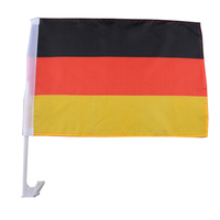 Drapeaux de fenêtre de voiture personnalisés avec un poteau en plastique robuste