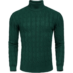 Pull en polyester de haute qualité pour hommes, respirant, logo personnalisé, couleur unie, pull en polyester pour l'hiver, vente en gros - Product Image 1