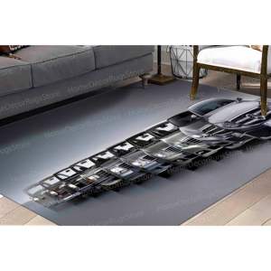 Alfombra Estampada de Mercedes Benz Serie E, Alfombra Personalizada para Coche, Decoración de Exteriores, Alfombra Suave No Tejida - Product Image 1