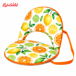 Chaise pliante rembourrée de qualité supérieure avec sangles de transport - Siège ergonomique pour stade et chaise longue de plage pour concerts, camping et yoga. - Product Image 5