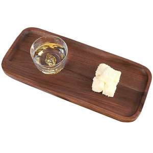 Plateau de service traditionnel en bois massif fait à la main pour mariage, maison, cuisine, salle à manger, décoration rustique, léger, compatible micro-ondes - Product Image 4