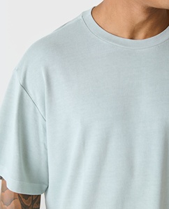 Fabricant Hommes 100% Coton Premium Poids Lourd Confortable Coupe Régulière T-shirts à l'avant Gym Wear Soft Sweat Wicking Summer - Product Image 4