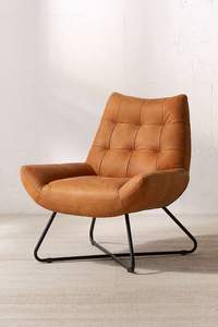 Colección de sillas de cuero de lujo nórdico, silla de ocio elegante y elegante para sala de estar, comedor, Hotel, Villa, elegante, Metal, oficina en casa - Product Image 2