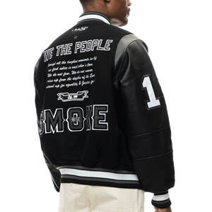 Vestes universitaires de broderie pour hommes fabriquées en usine/vestes universitaires de broderie pour hommes en laine de longueur régulière - Product Image 3